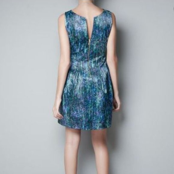 Zara sequin print evening dress - Picture 2 of 8